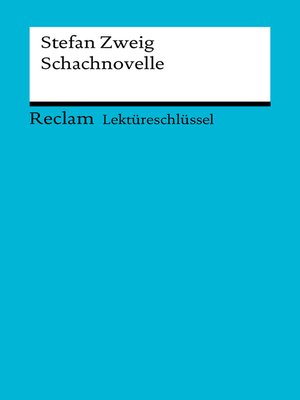 cover image of Lektüreschlüssel. Stefan Zweig